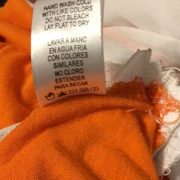 Heart and Hips Orange Tank Tunic Size Small - Picture 5 of 7